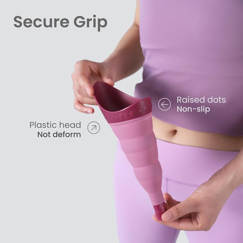 TRIPTIPS Pee Conch Foldable Female Urinal Device Portable Urinal for Women She Pee Cup for Women, Pee Funnel for Women Travel Stand to Pee Womens Urinal Funnel with Tube Case - Image 3